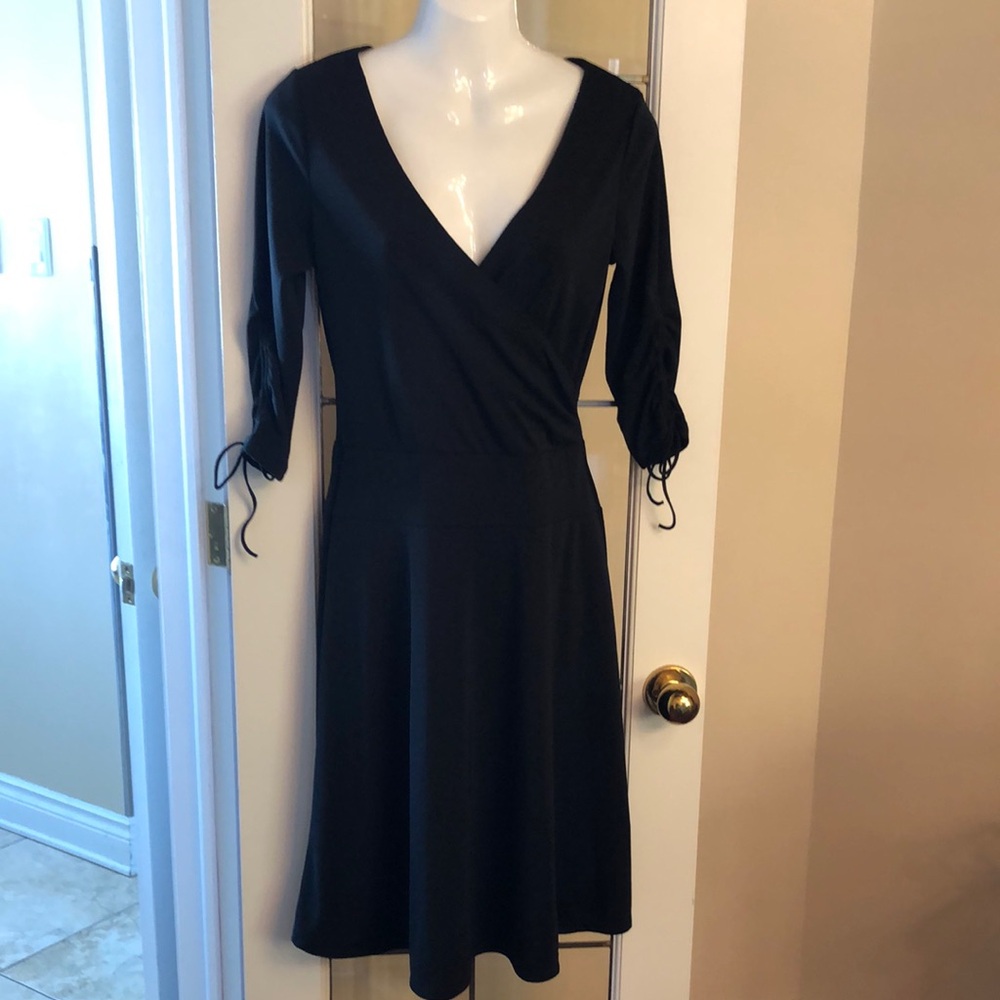 Elegant Black Wrap Dress